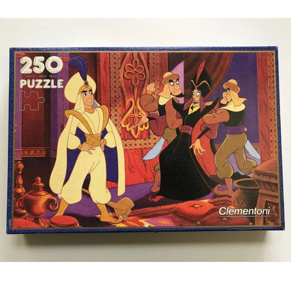 1990s Aladdin Disney Jigsaw Puzzle Kids Toy Complete Sealed Clementoni Italy - Picture 1 of 4